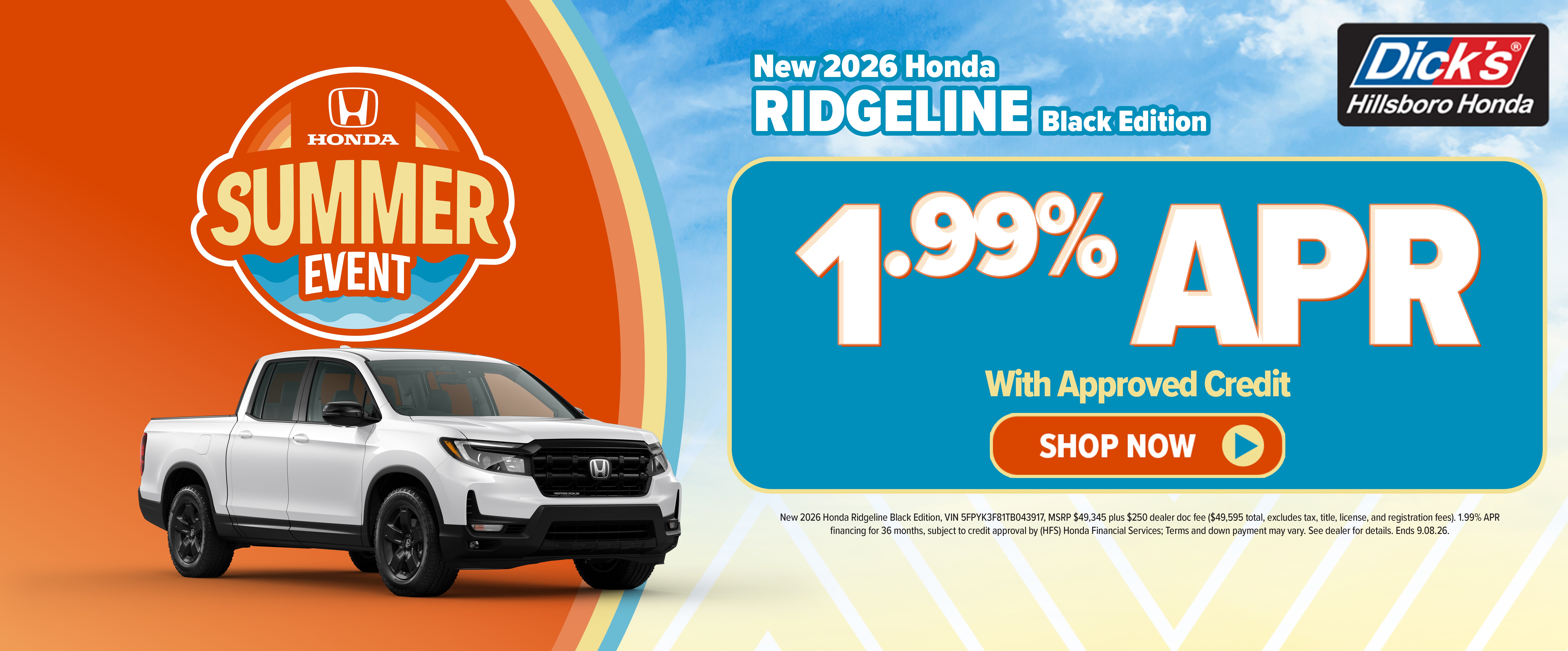 New 2026 Honda Ridgeline