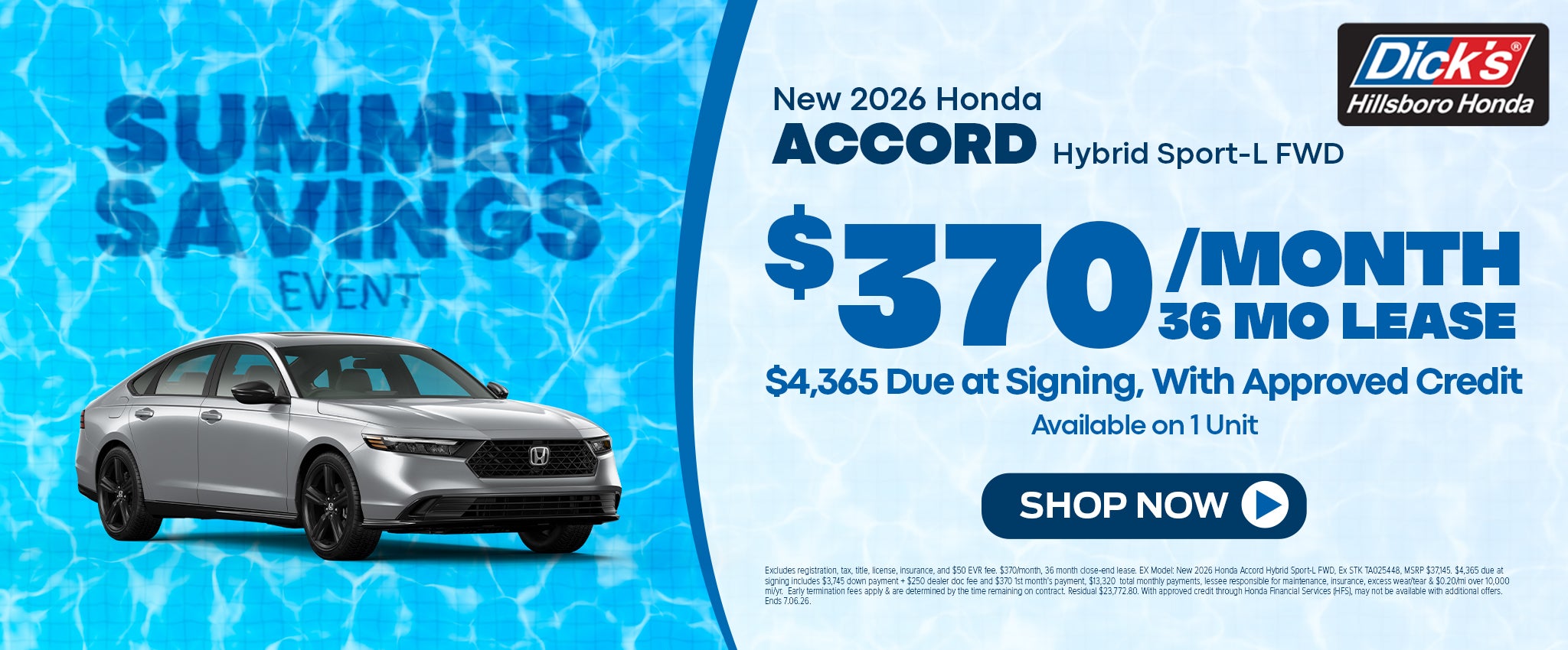 New 2026 Honda Accord Hybrid Sport-L in Hillsboro, OR