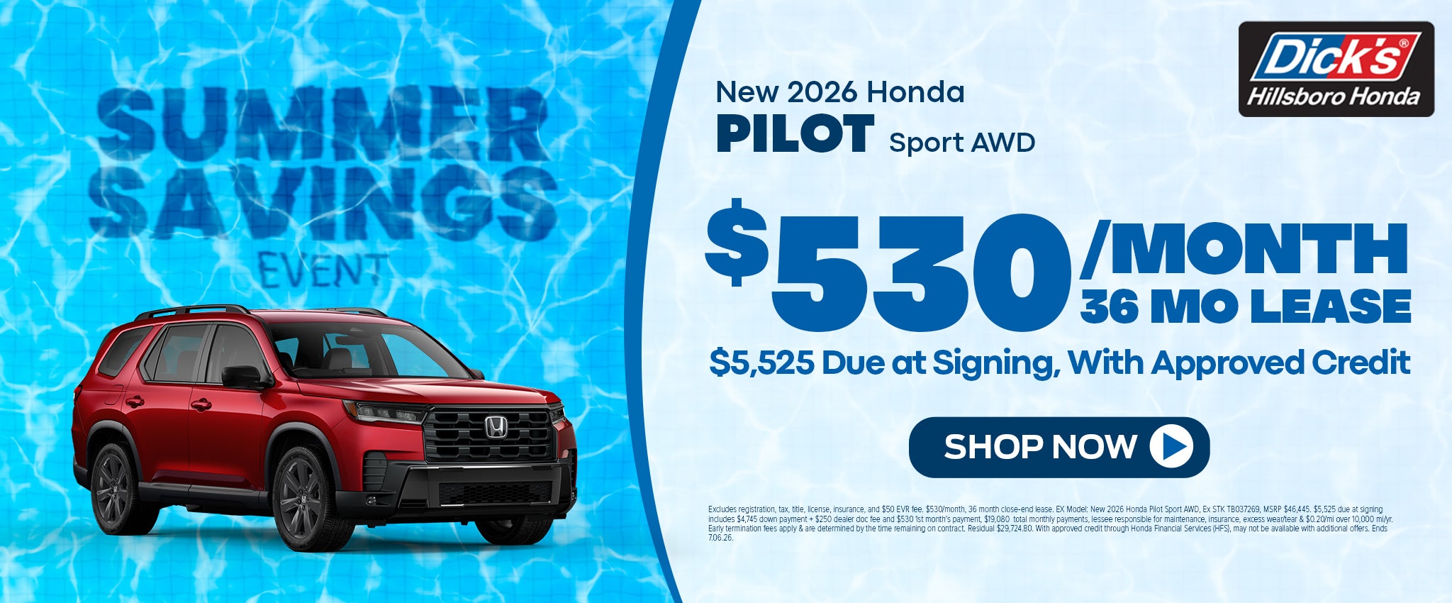 New 2026 Honda Pilot Sport in Hillsboro, OR