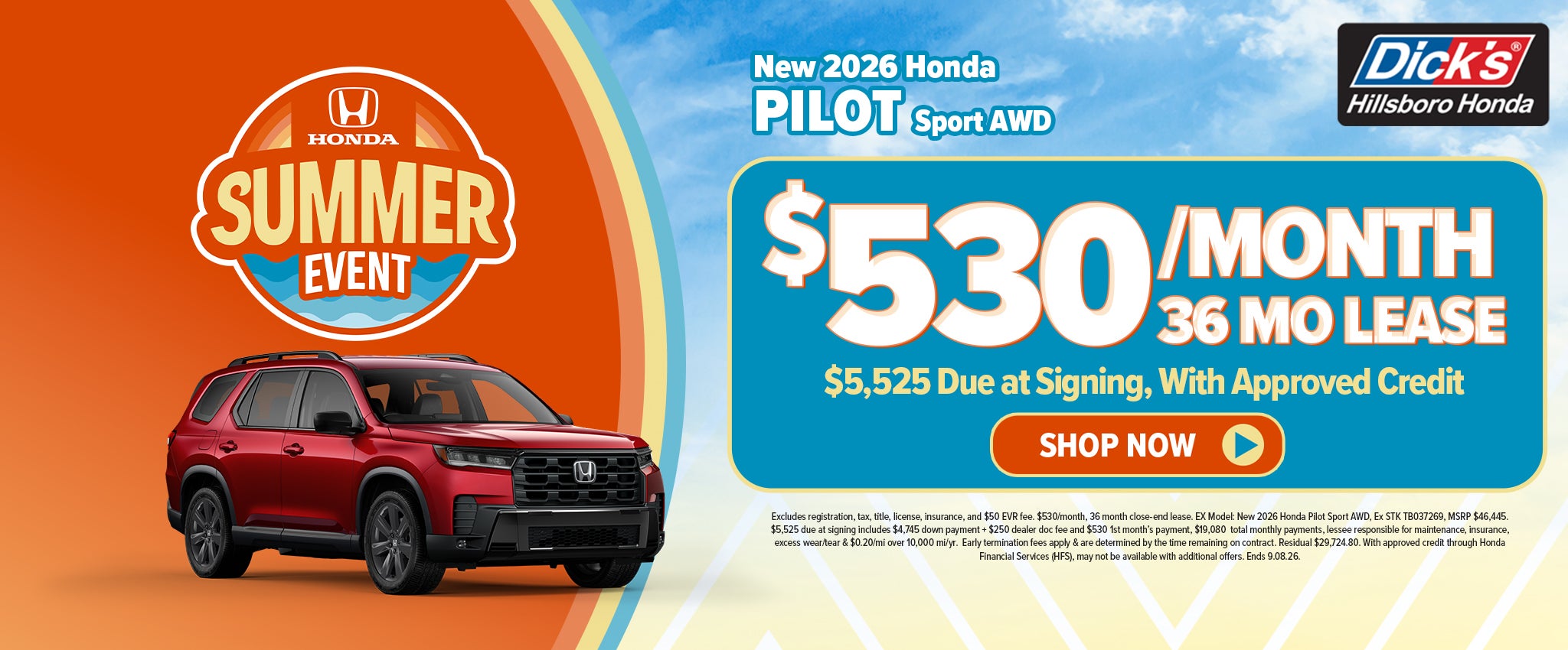 New 2026 Honda Pilot Offer in Hillsboro, OR