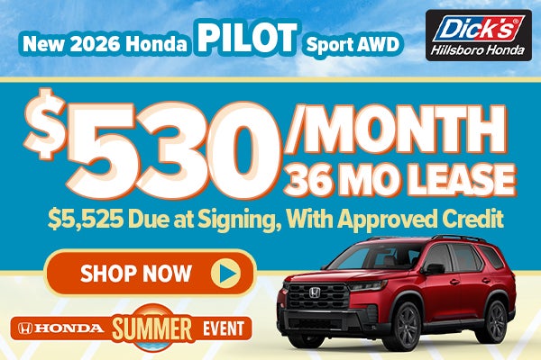 New 2026 Honda Pilot Offer in Hillsboro, OR