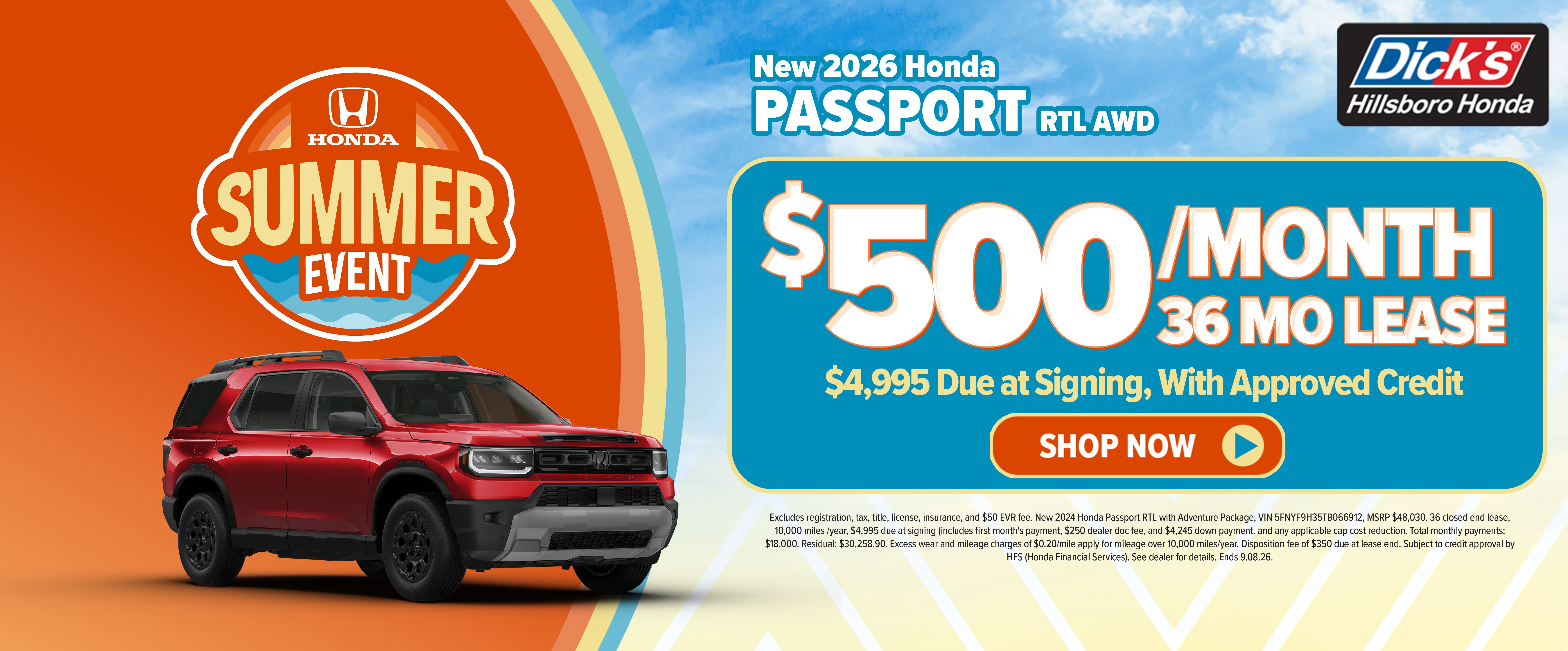 New 2026 Honda Passport 