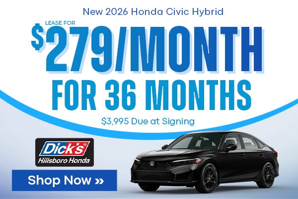 New 2026 Honda Civic Hybrid Offer